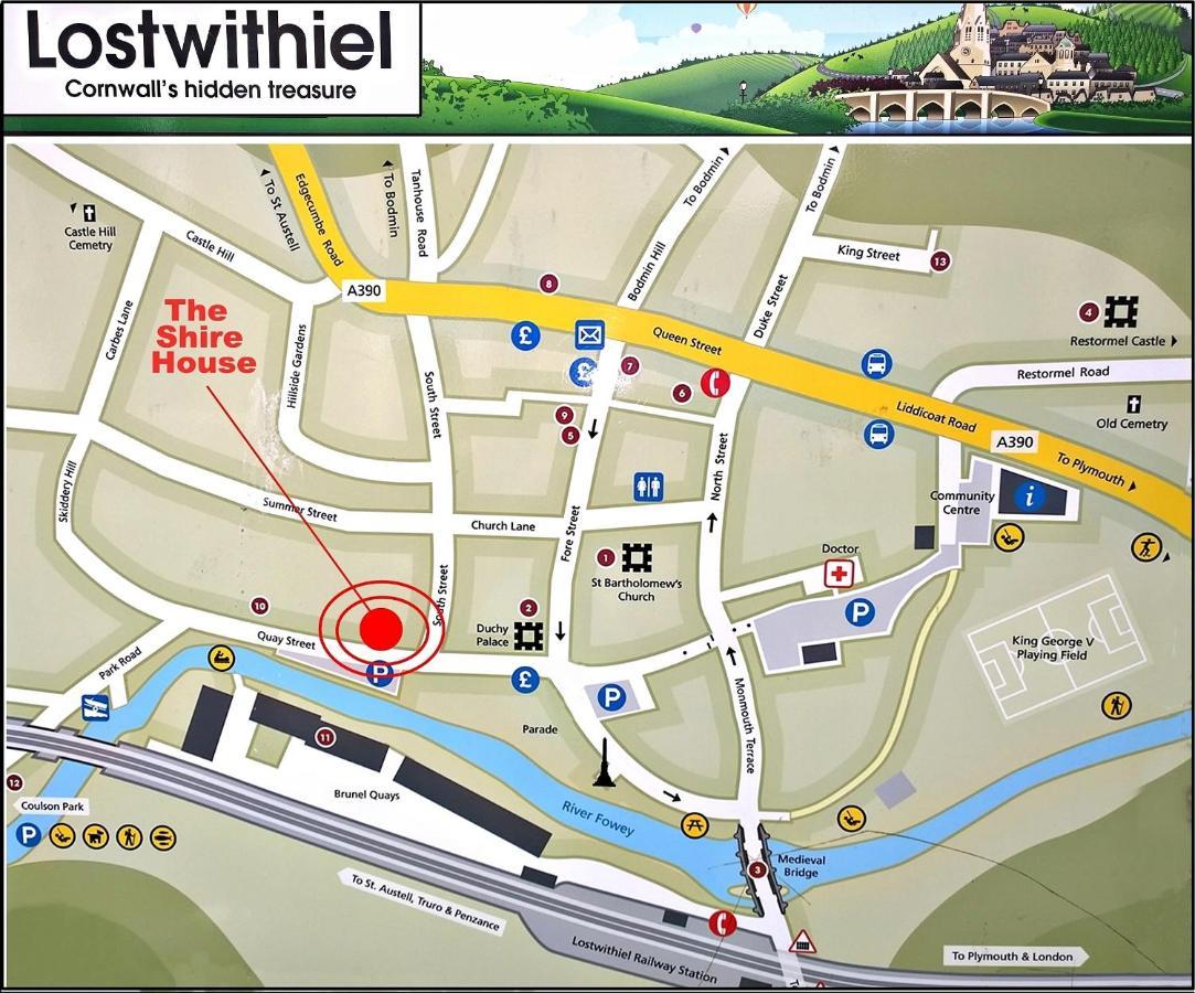 The Shire House Villa Lostwithiel Bagian luar foto
